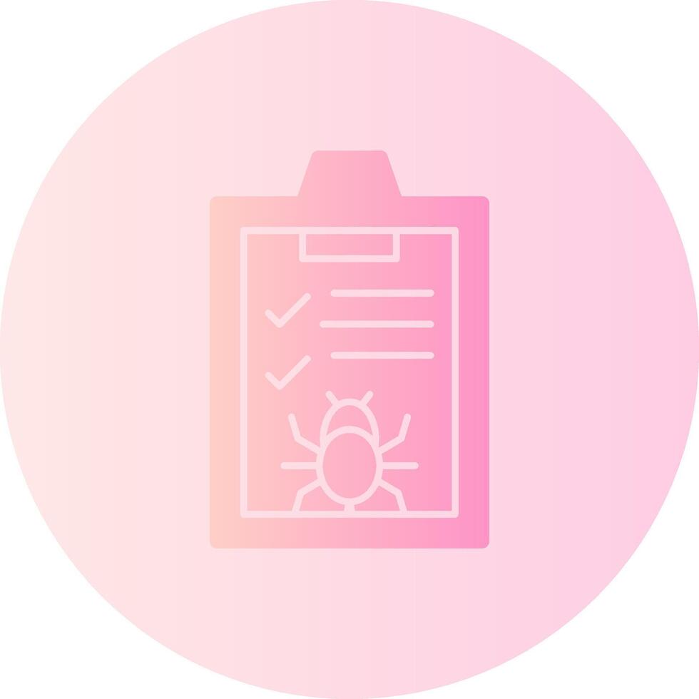 Bug Gradient Circle Icon vector