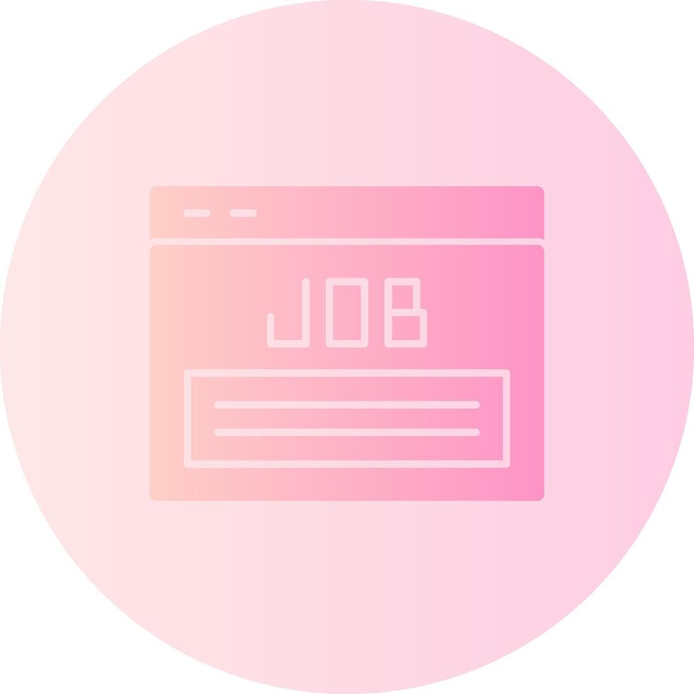 Job Listing Gradient Circle Icon vector