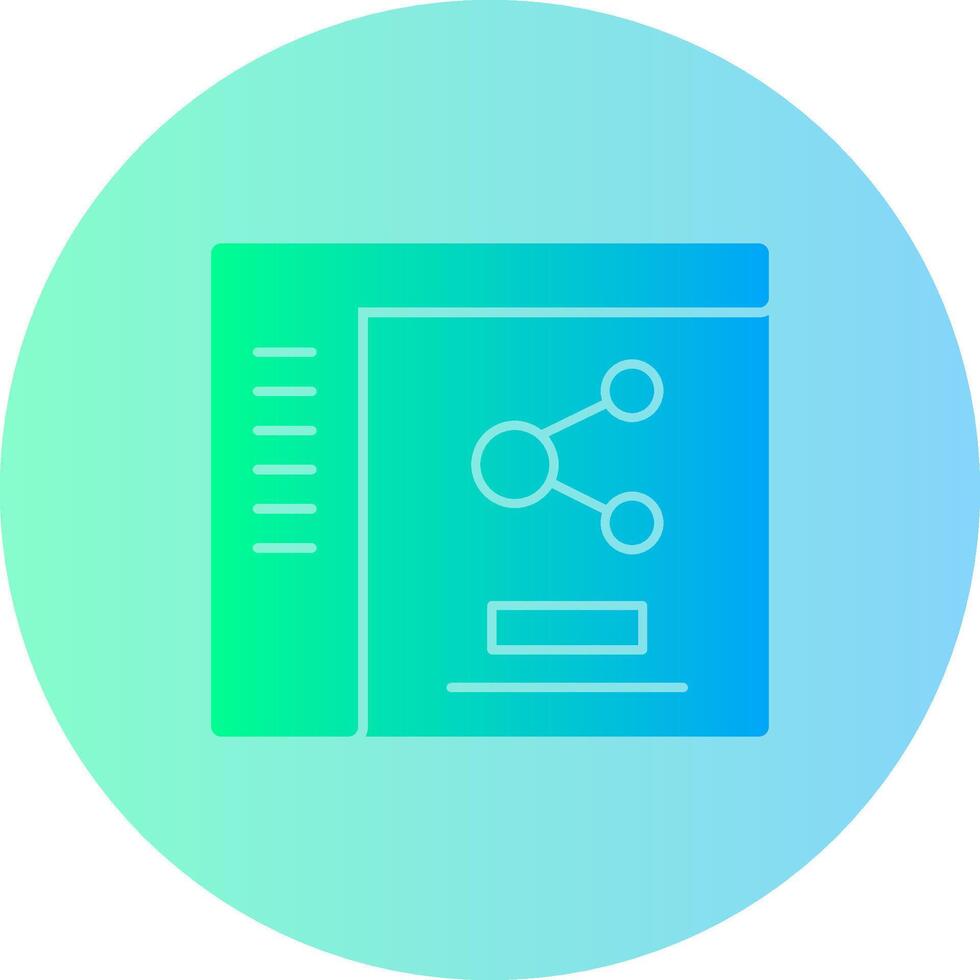 Share Gradient Circle Icon vector