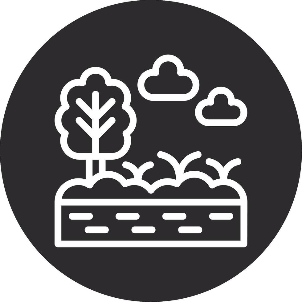Swamp Inverted Icon vector