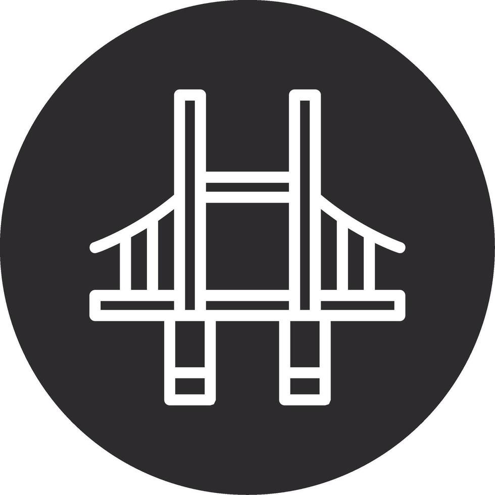 Bridge Inverted Icon vector