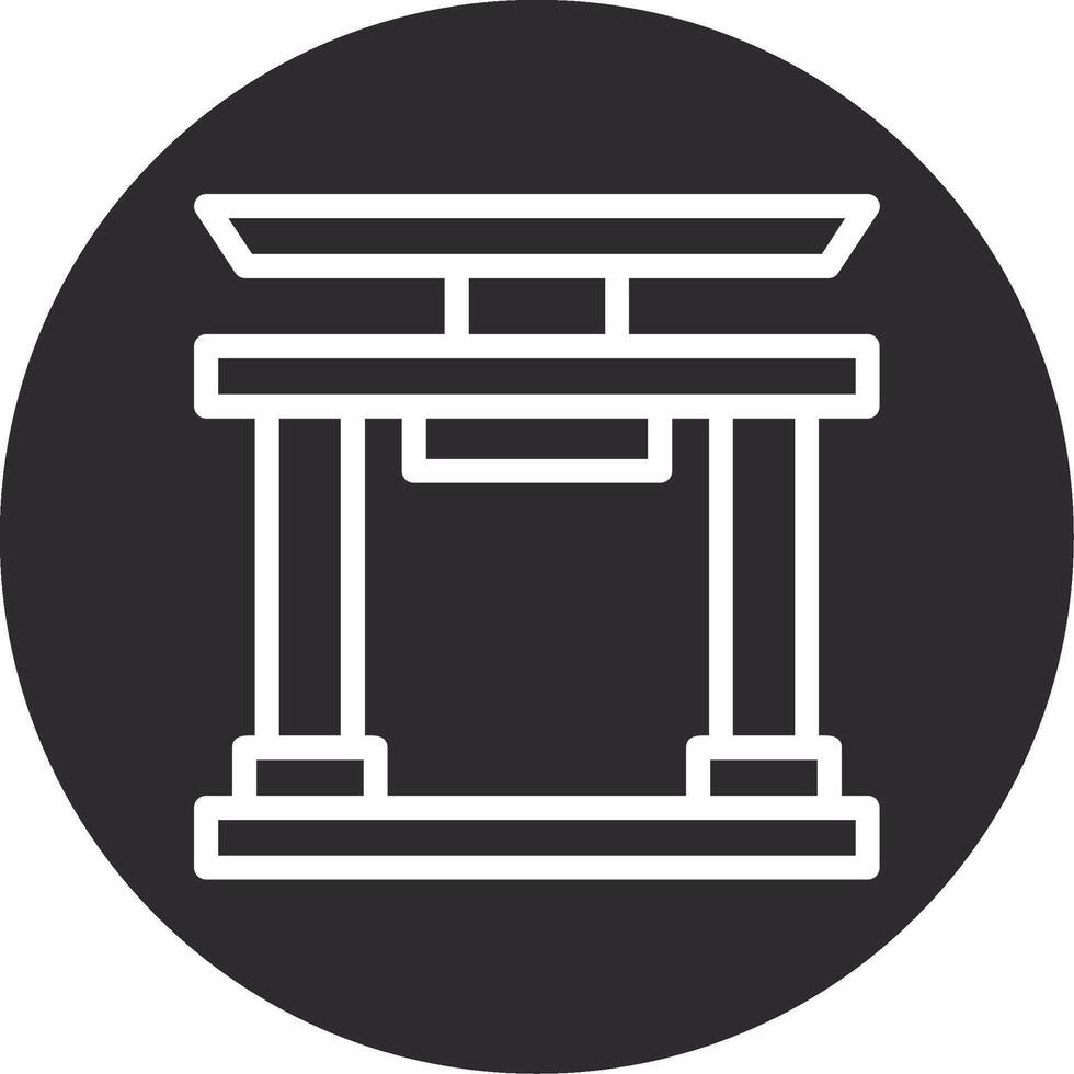 Shrine Inverted Icon vector