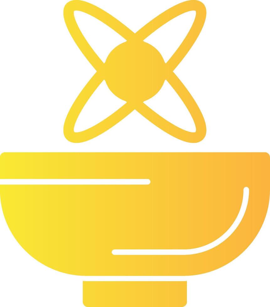 Abundance Bowl Solid Multi Gradient Icon vector