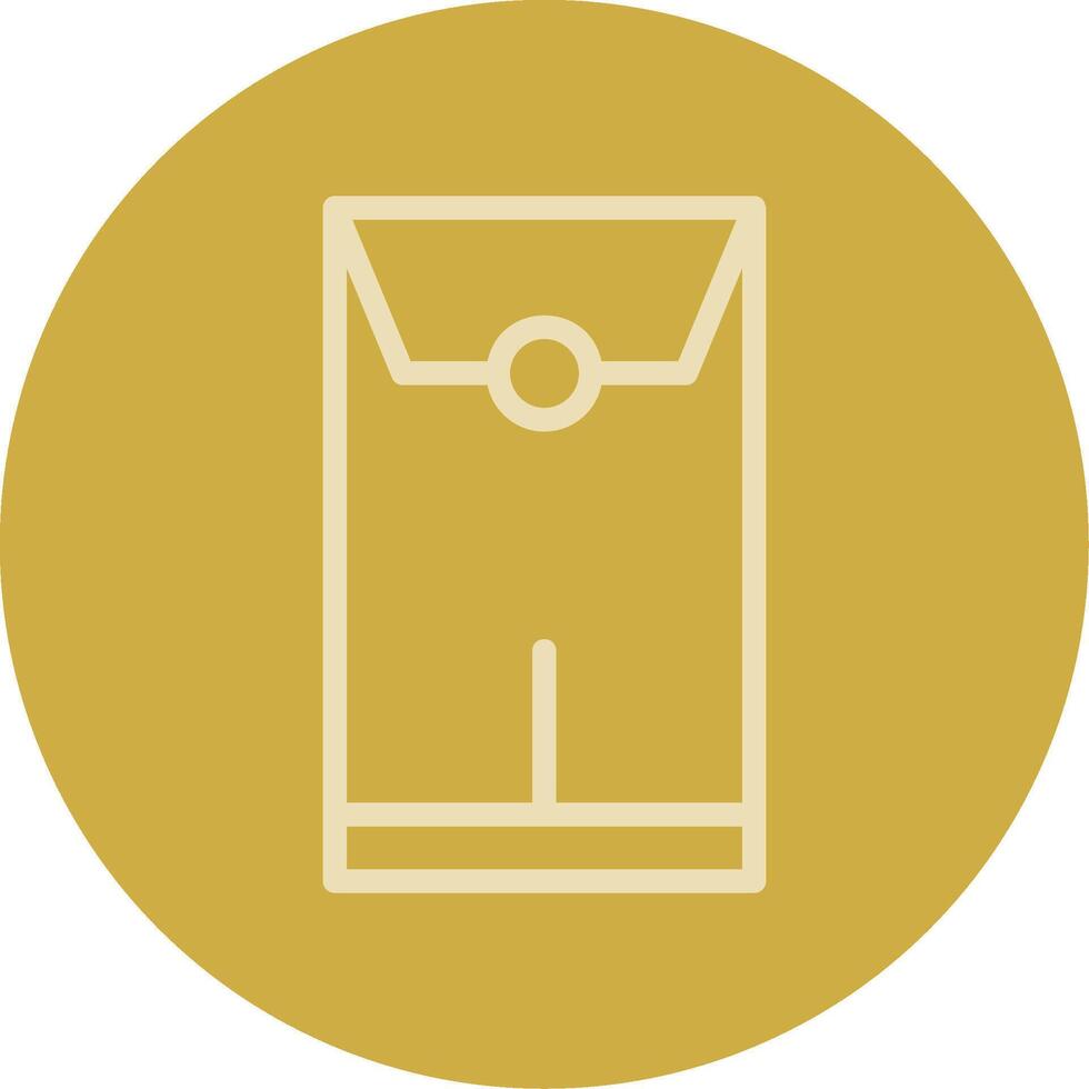 Red Envelope Line Multi color Icon vector