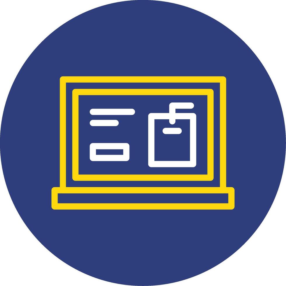 Tags Dual Line Circle Icon vector