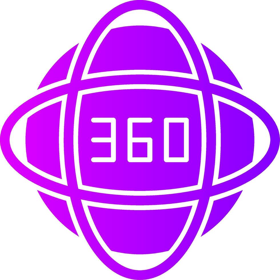 Impact 360 Solid Multi Gradient Icon vector