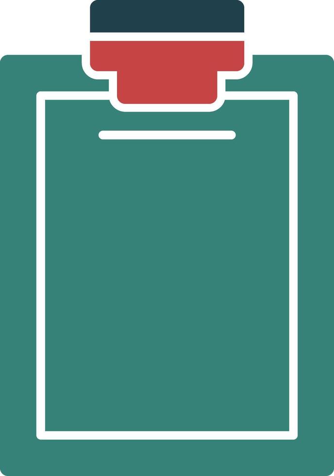 Clipboard Glyph Multi Color Icon vector