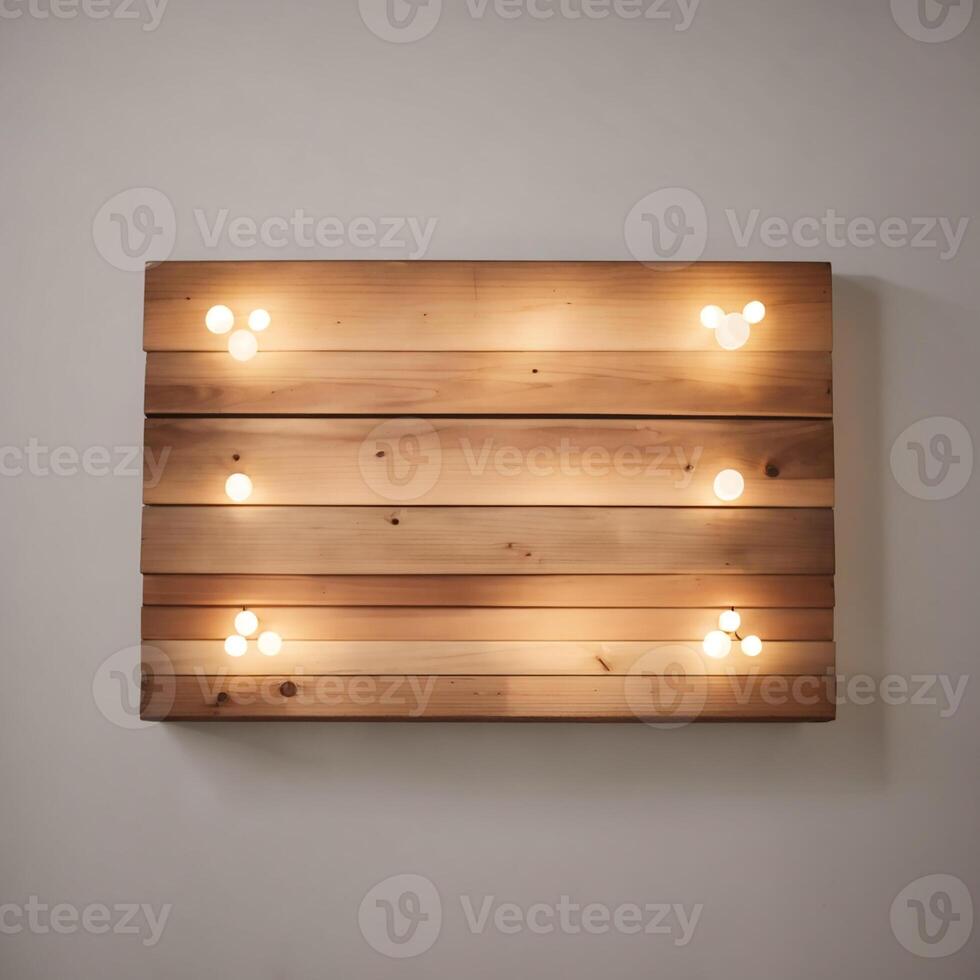 AI generated Cute sign, wooden sign with copy space, AI Generative photo