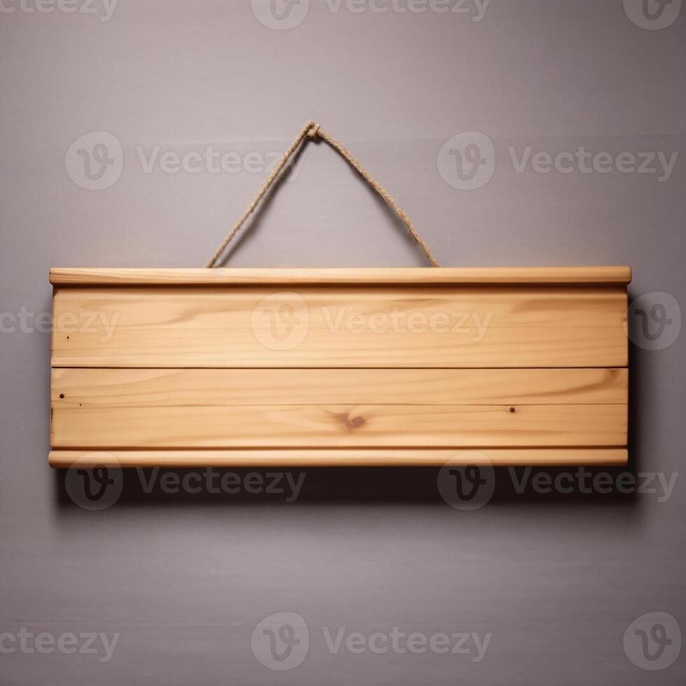 AI generated Cute sign, wooden sign with copy space, AI Generative photo