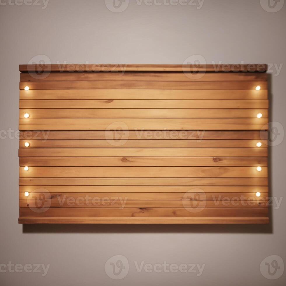 AI generated Cute sign, wooden sign with copy space, AI Generative photo