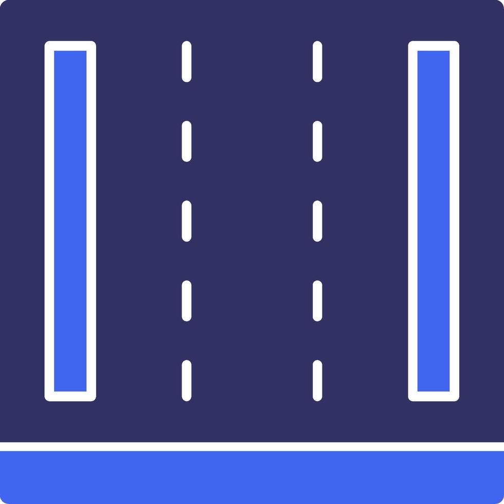 Highway Solid Two Color Icon vector