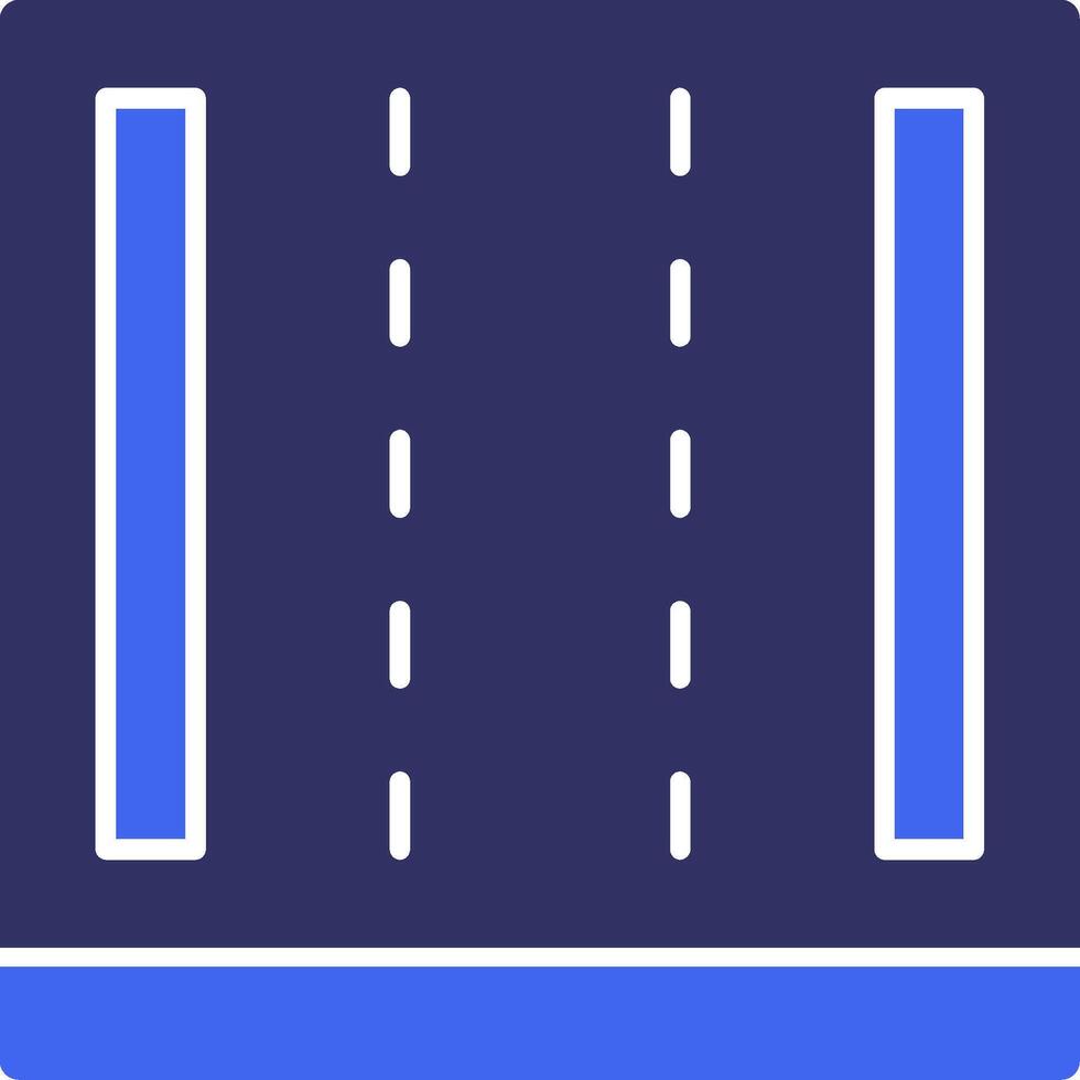 Highway Solid Two Color Icon vector