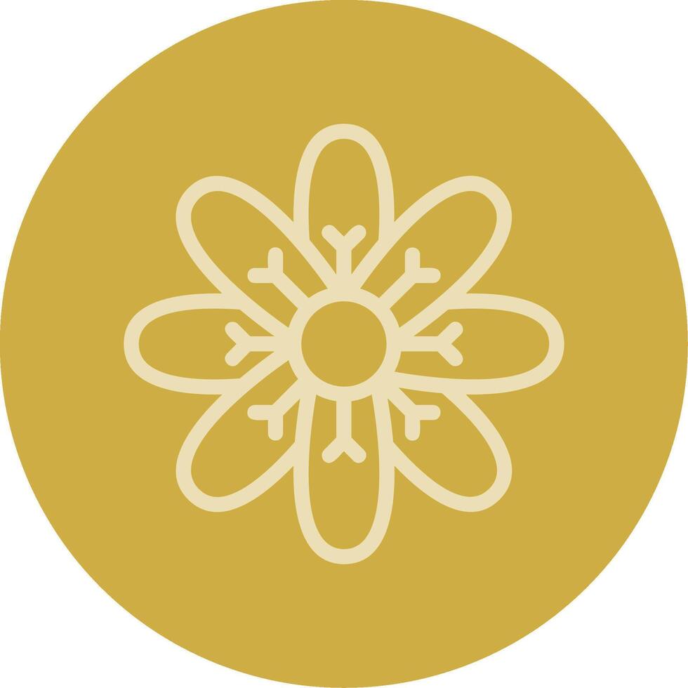 Lotus Flower Line Multi color Icon vector