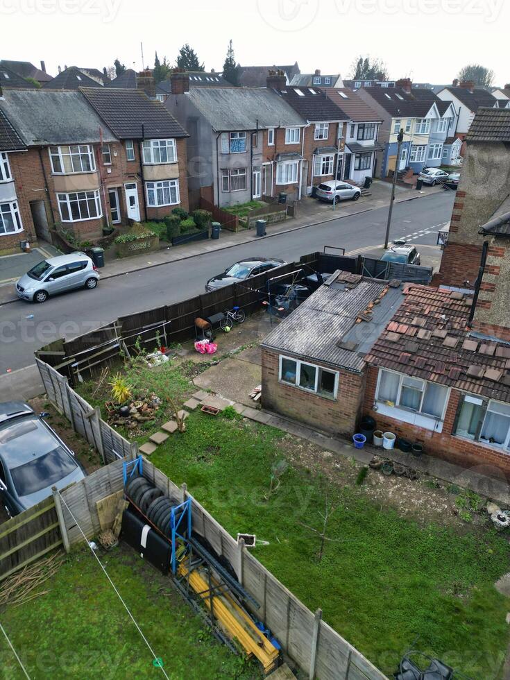 High Angle View of Luton Town of England photo