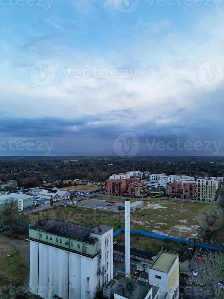 Aerial View of City Centre of Welwyn Garden City of England UK. March 1st, 2024 photo