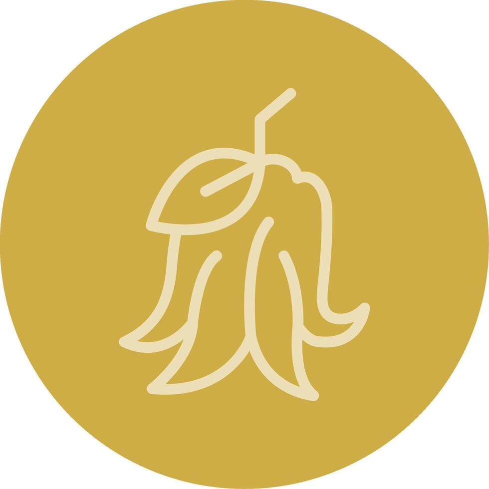 Buddhas Hand Citron Line Multi color Icon vector