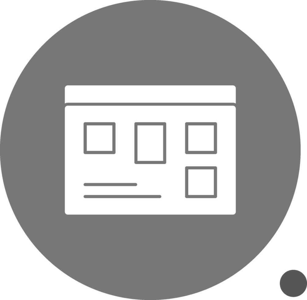 Scrum Board Glyph Shadow Icon vector