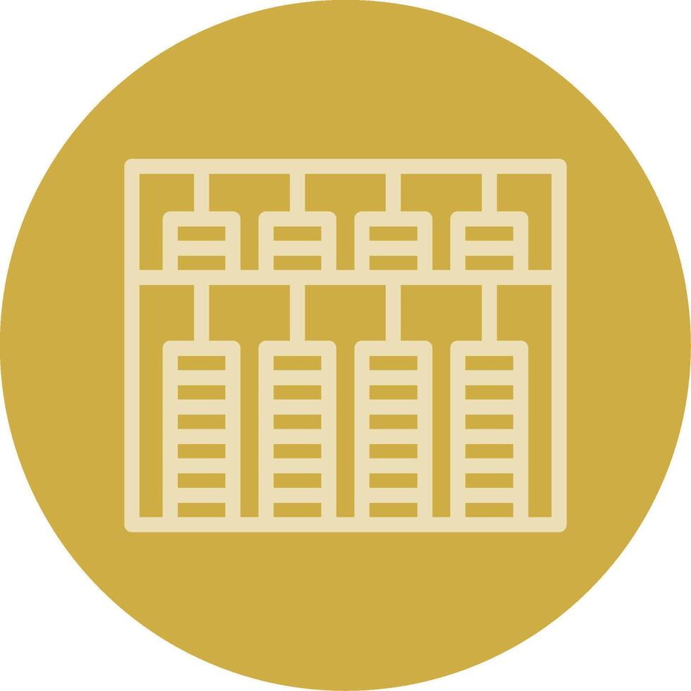 Abacus Line Multi color Icon vector