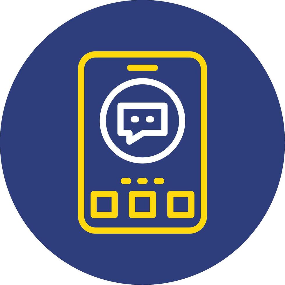 Help Dual Line Circle Icon vector