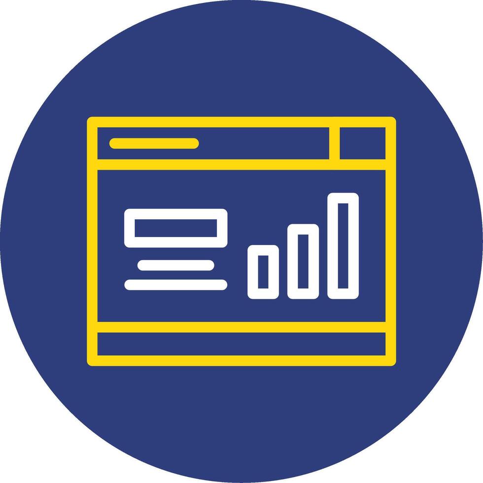Signal Strength Dual Line Circle Icon vector