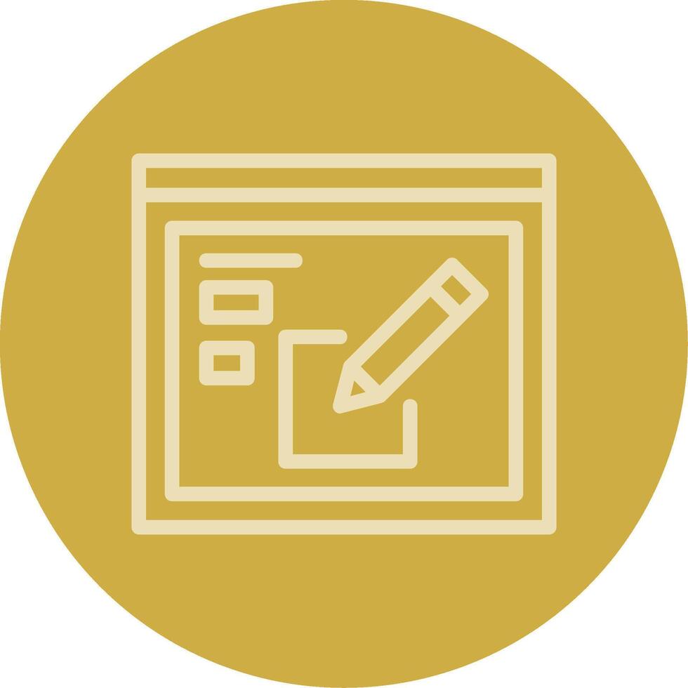 Edit Line Multi color Icon vector