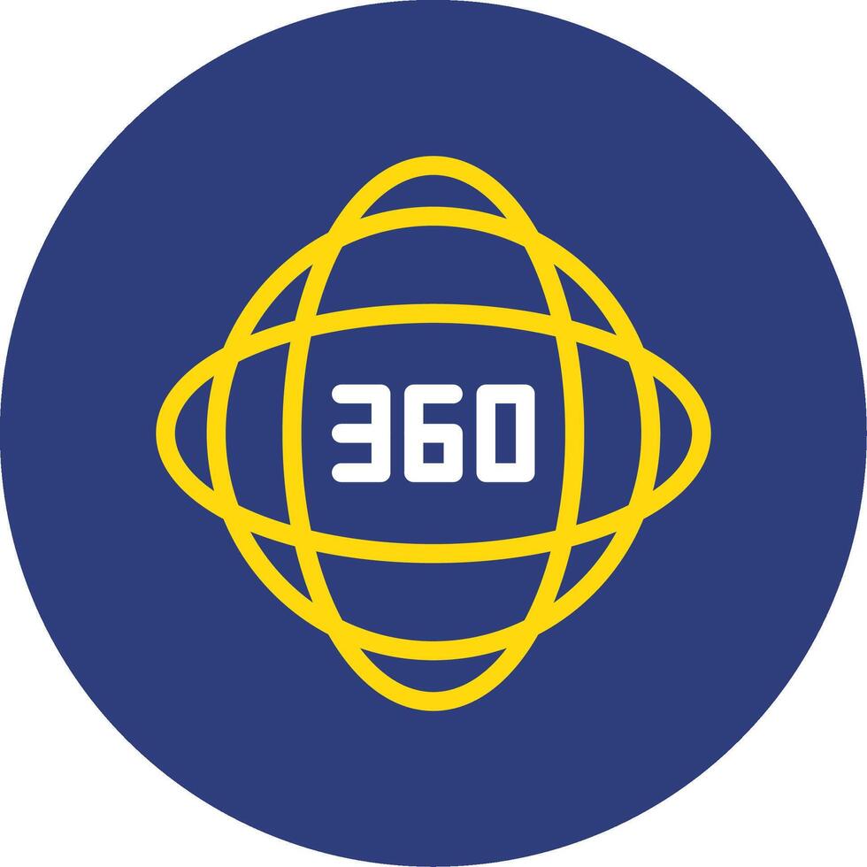 Impact 360 Dual Line Circle Icon vector