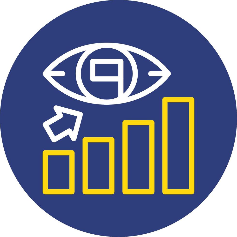 Vision Verve Dual Line Circle Icon vector