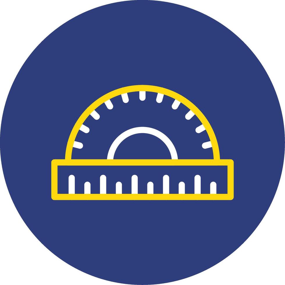 Scale Dual Line Circle Icon vector