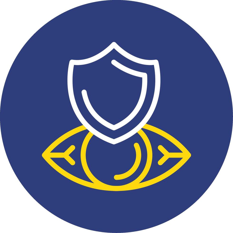 Vision Vanguard Dual Line Circle Icon vector