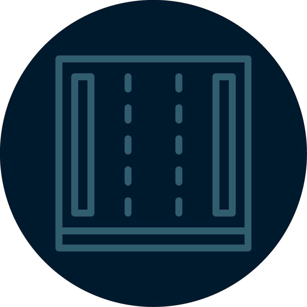 Highway Line Multi color Icon vector