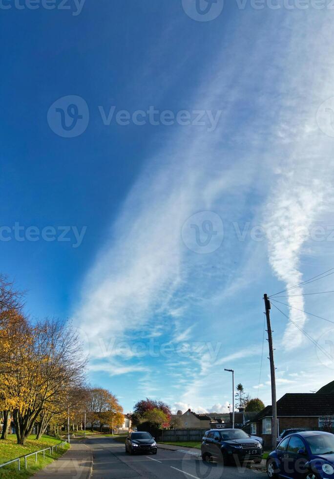 Low Angle View of Luton and Dunstable Town of England UK. November 13th, 2023 photo