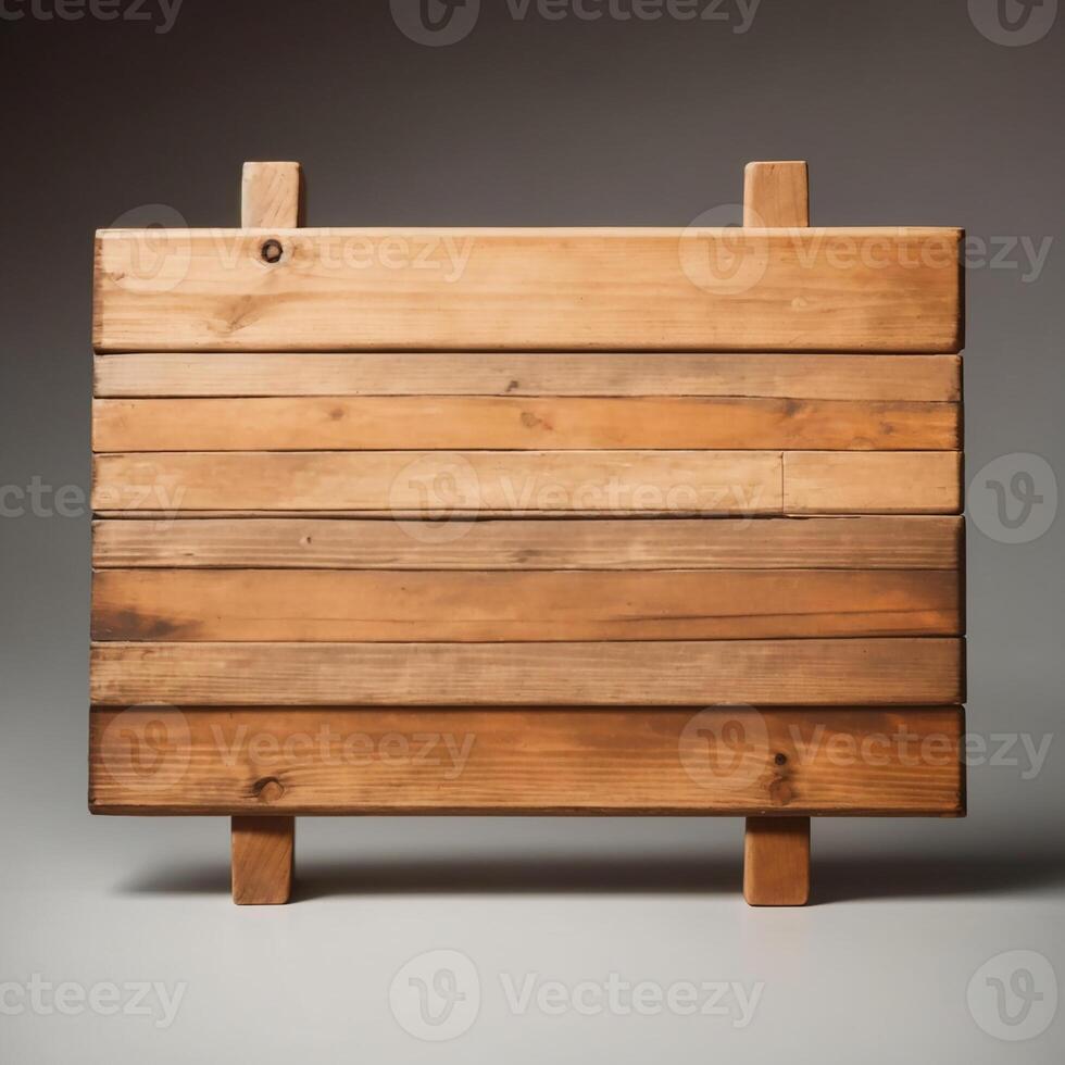 AI generated Cute sign, wooden sign with copy space, AI Generative photo