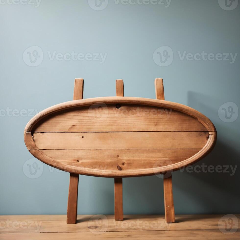 AI generated Cute sign, wooden sign with copy space, AI Generative photo