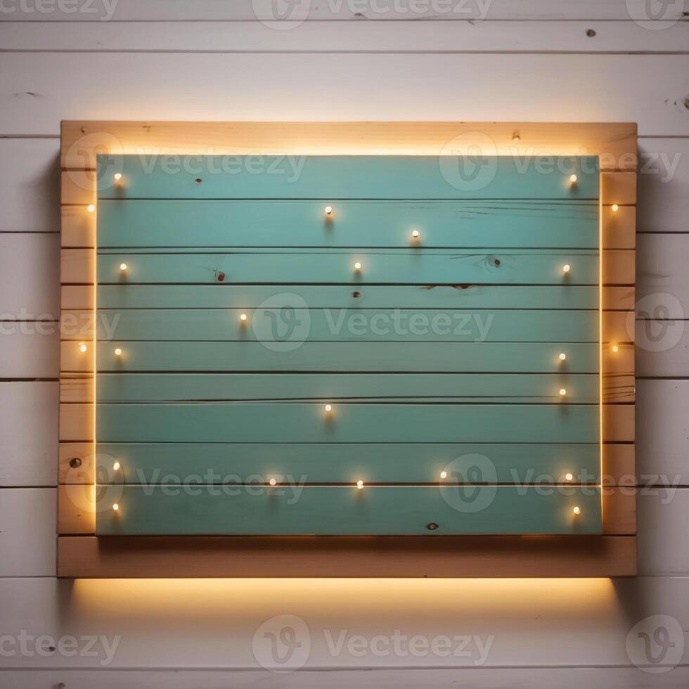 AI generated Cute sign, wooden sign with copy space, AI Generative photo