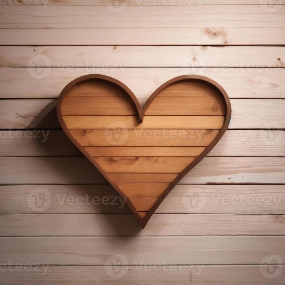 AI generated Cute sign, wooden sign with copy space, AI Generative photo