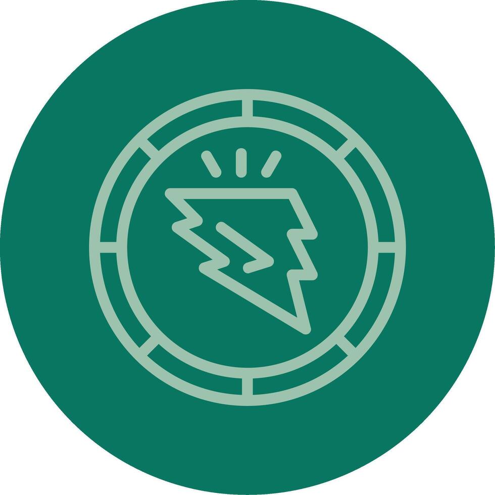 Spark Sphere Line Multi color Icon vector