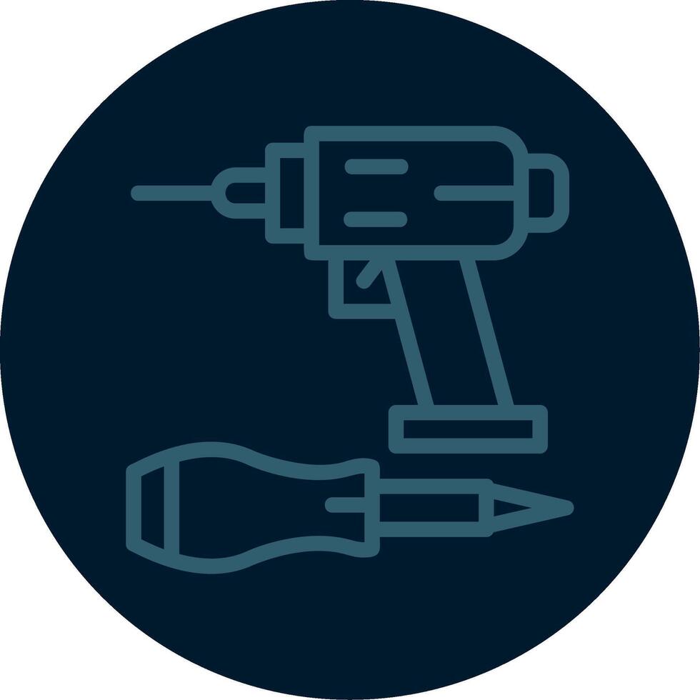 Assembly Tools Line Multi color Icon vector