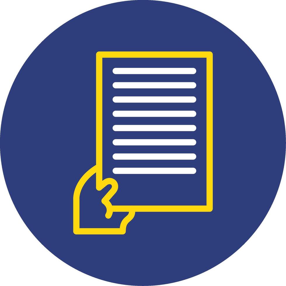 Handover Dual Line Circle Icon vector