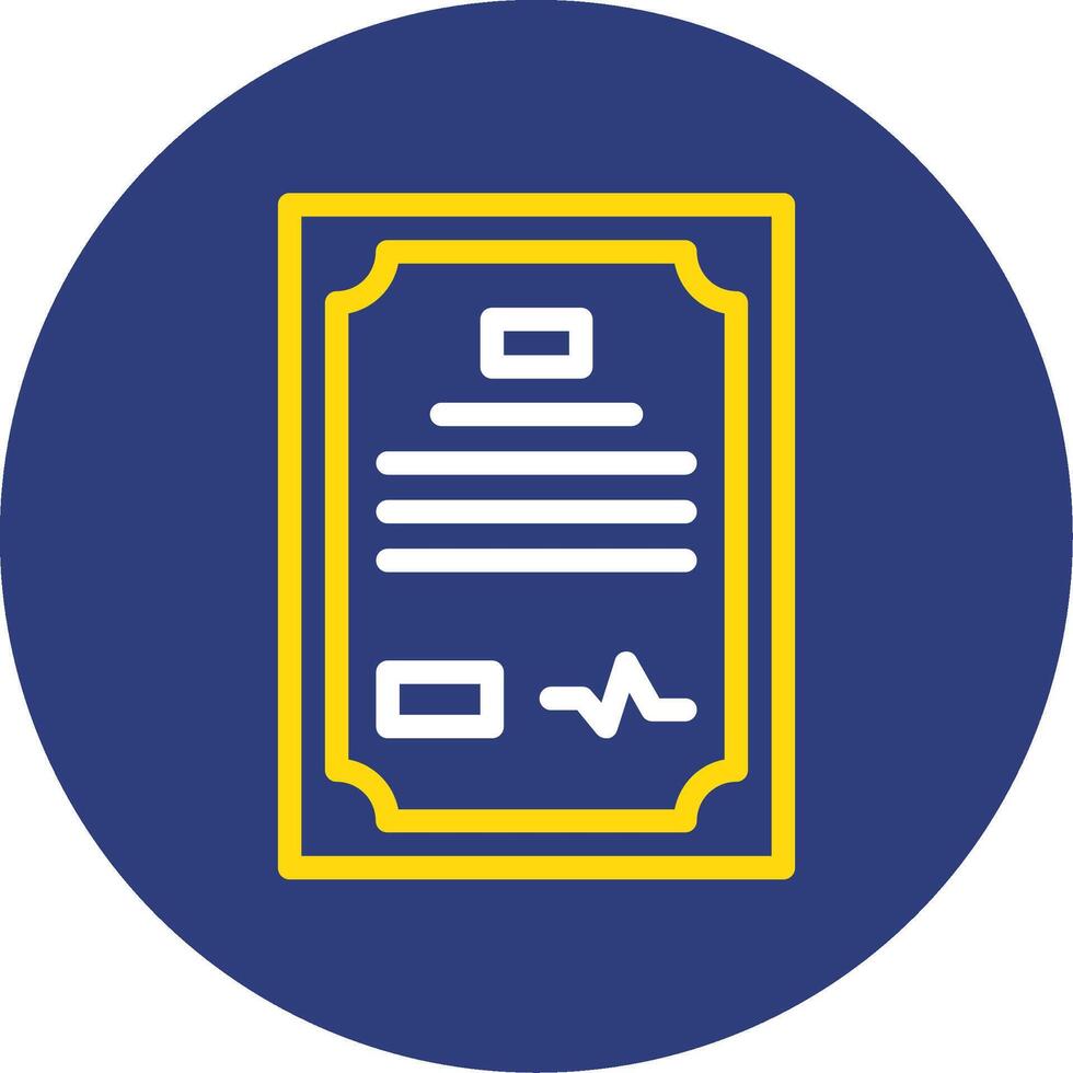 Agreement Dual Line Circle Icon vector