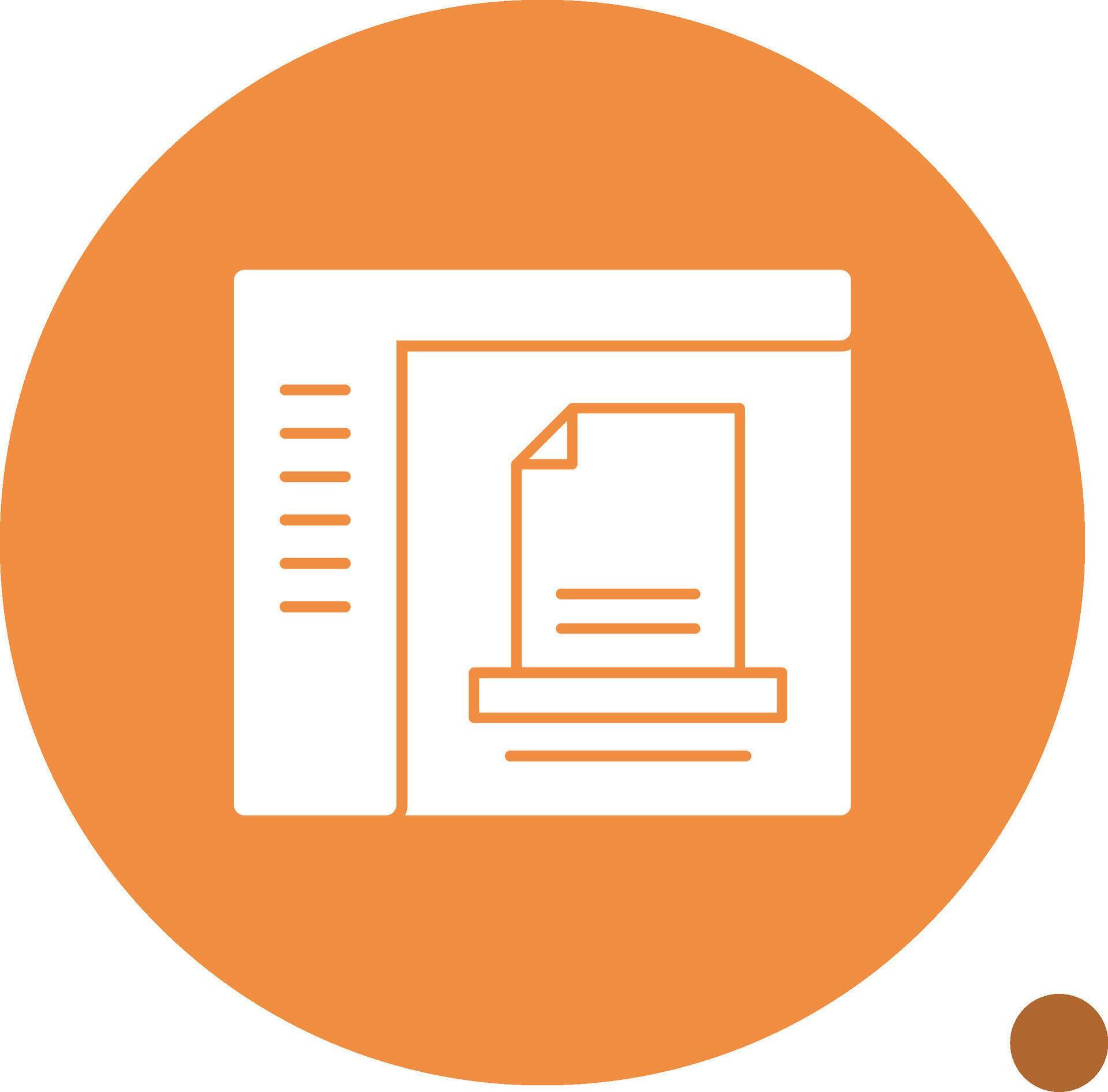 Document Glyph Shadow Icon 40893607 Vector Art at Vecteezy