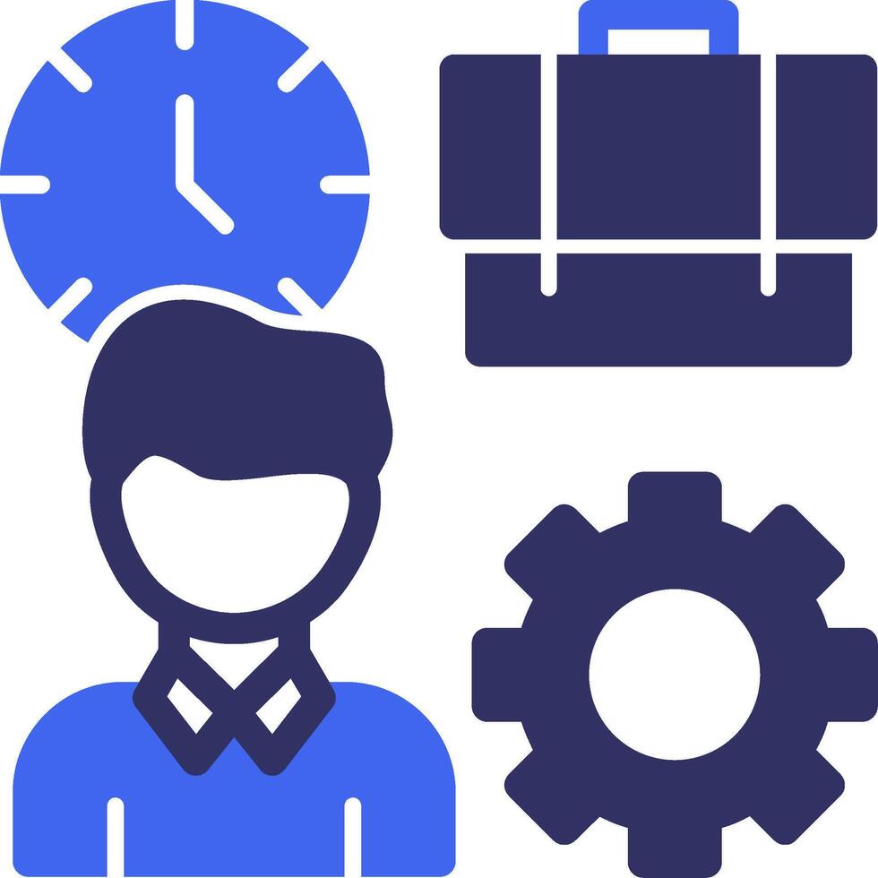 Flexibility Solid Two Color Icon vector