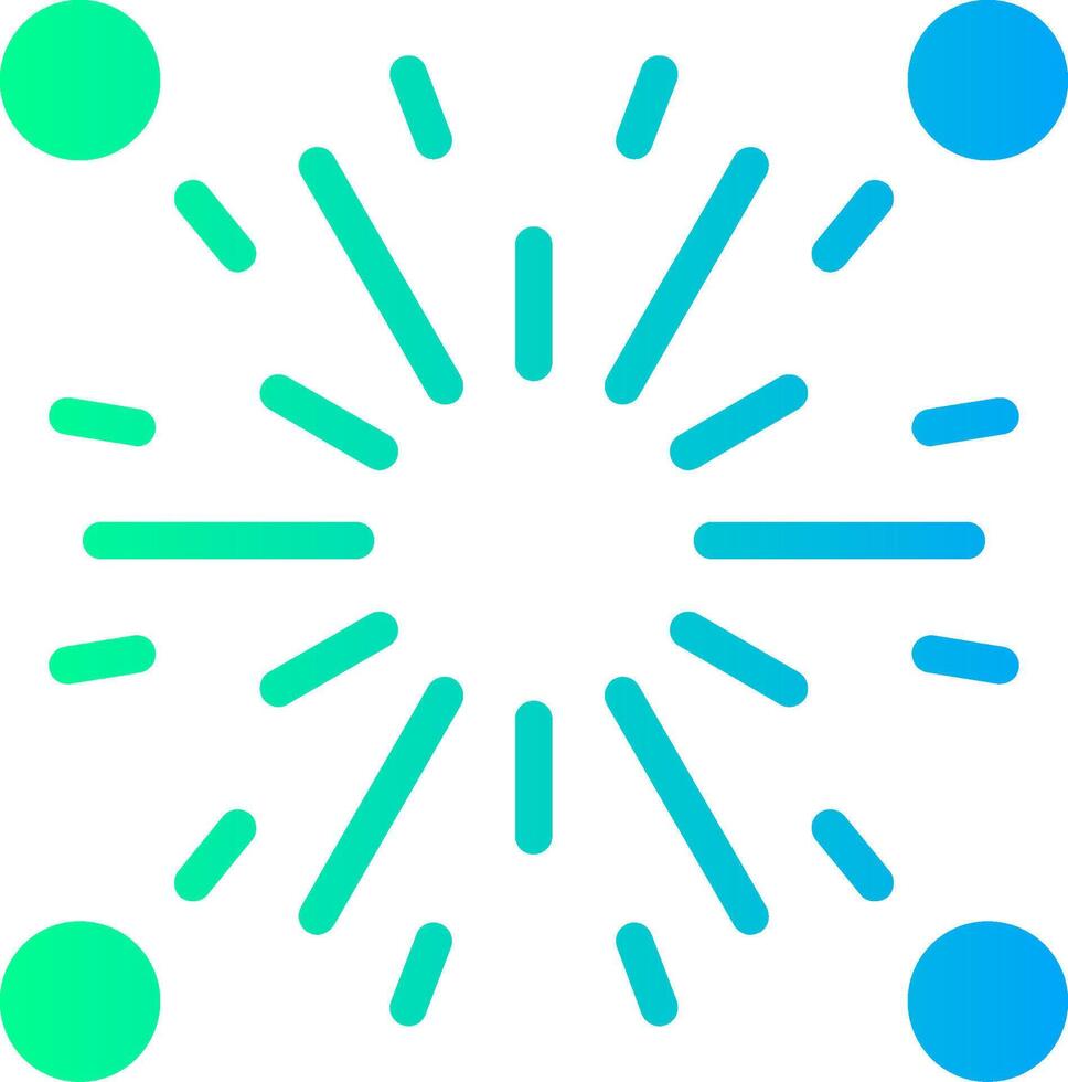 Firecracker Solid Multi Gradient Icon vector