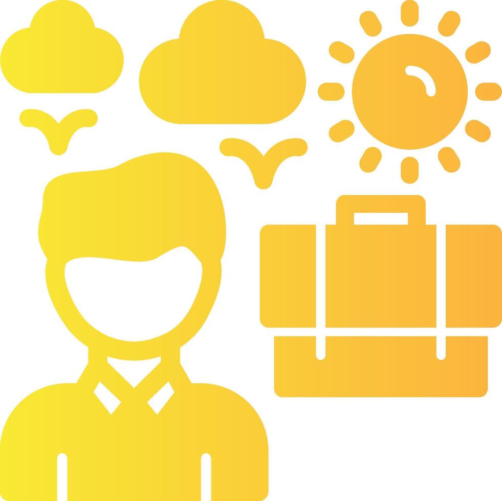 Remote Work Solid Multi Gradient Icon 40893696 Vector Art at Vecteezy