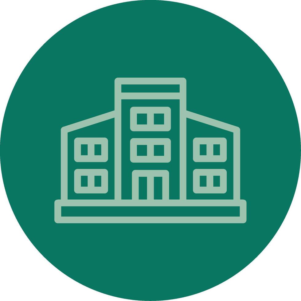 Library Line Multi color Icon vector