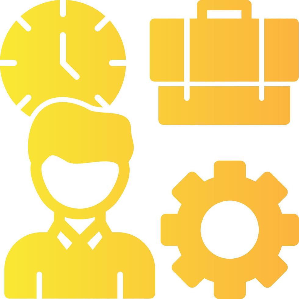 Flexibility Solid Multi Gradient Icon vector