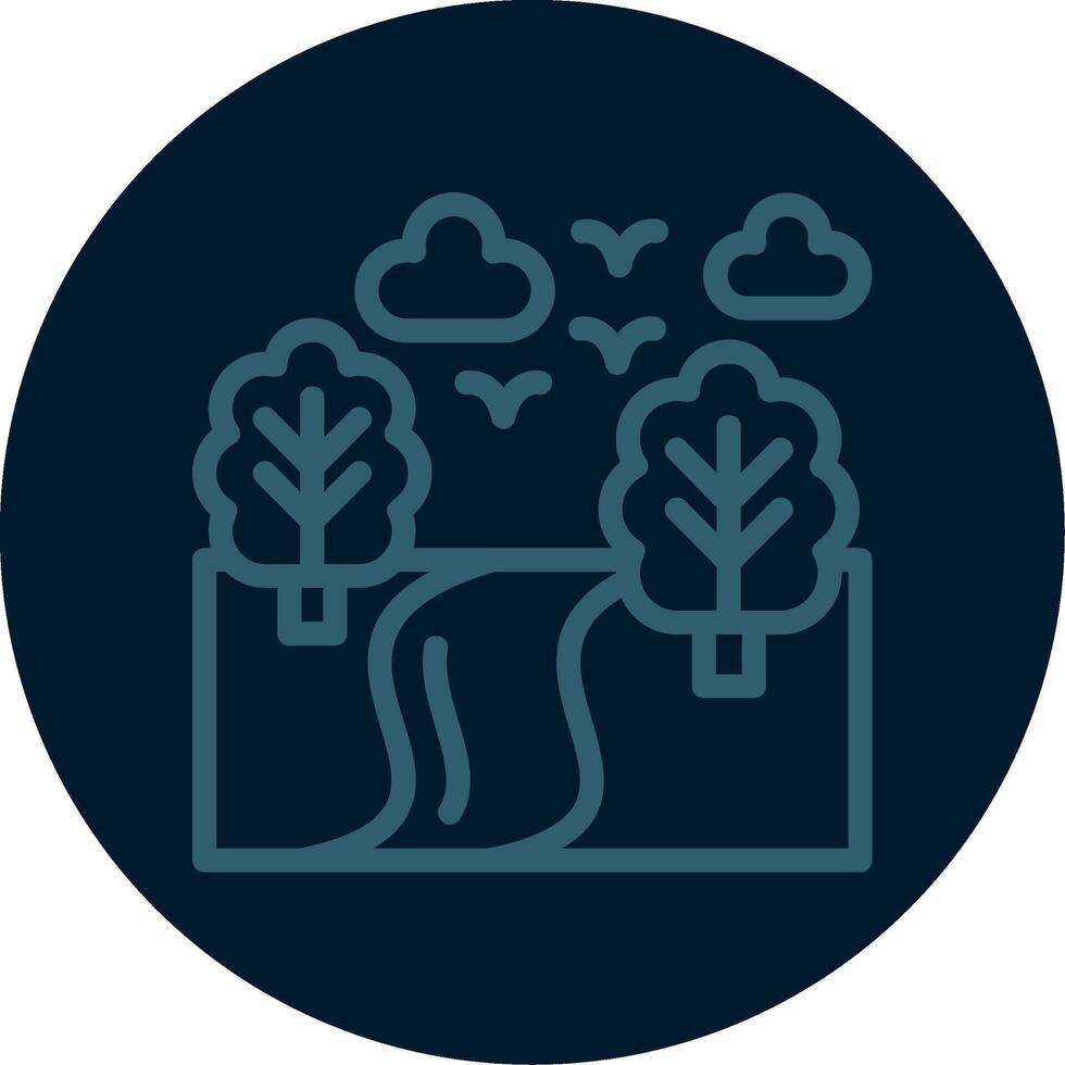 Path Line Multi color Icon vector