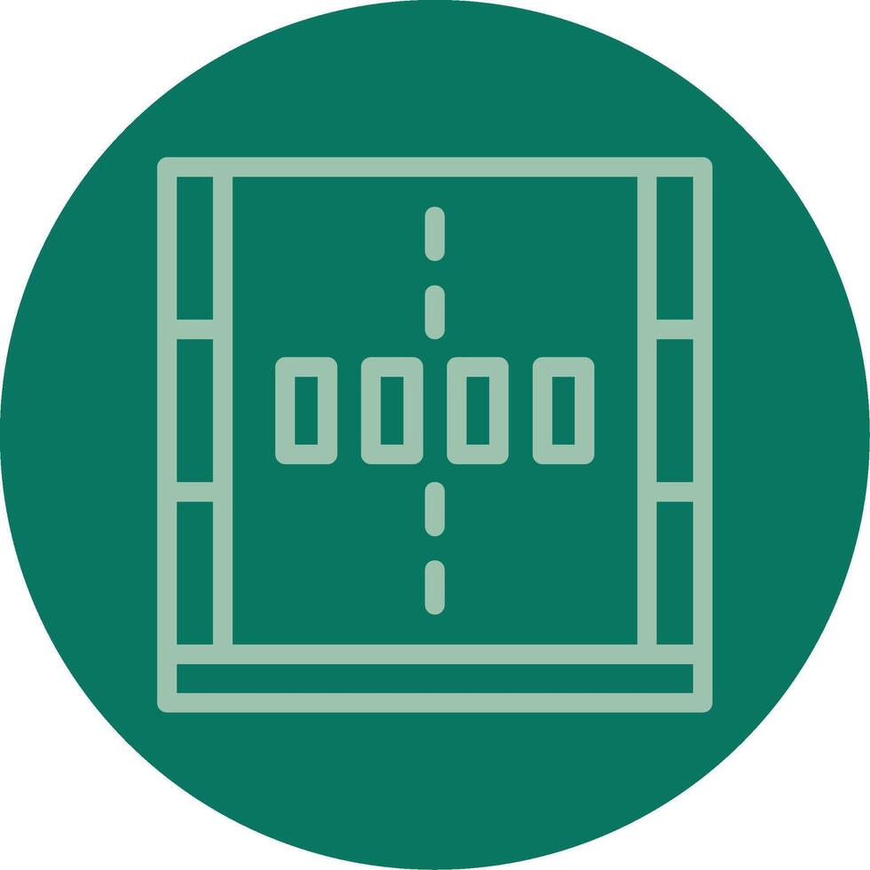 Crosswalk Line Multi color Icon vector