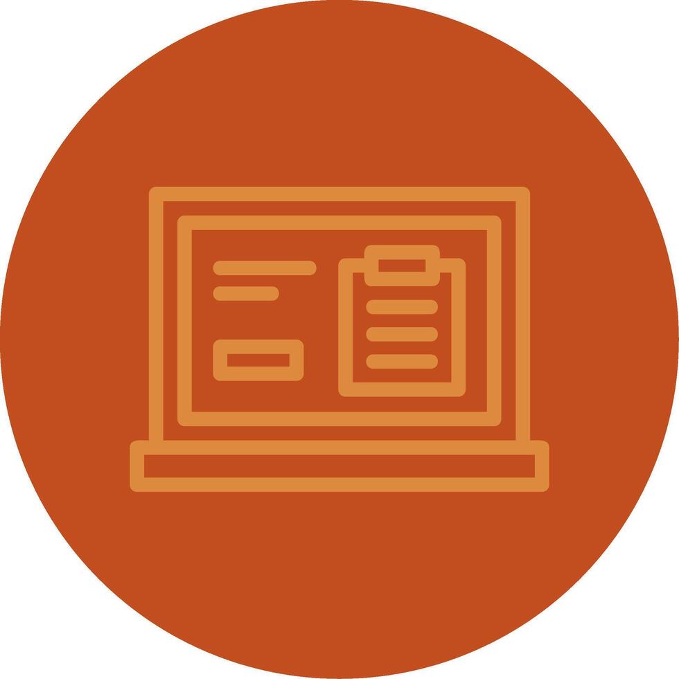 Clipboard Line Multi color Icon vector