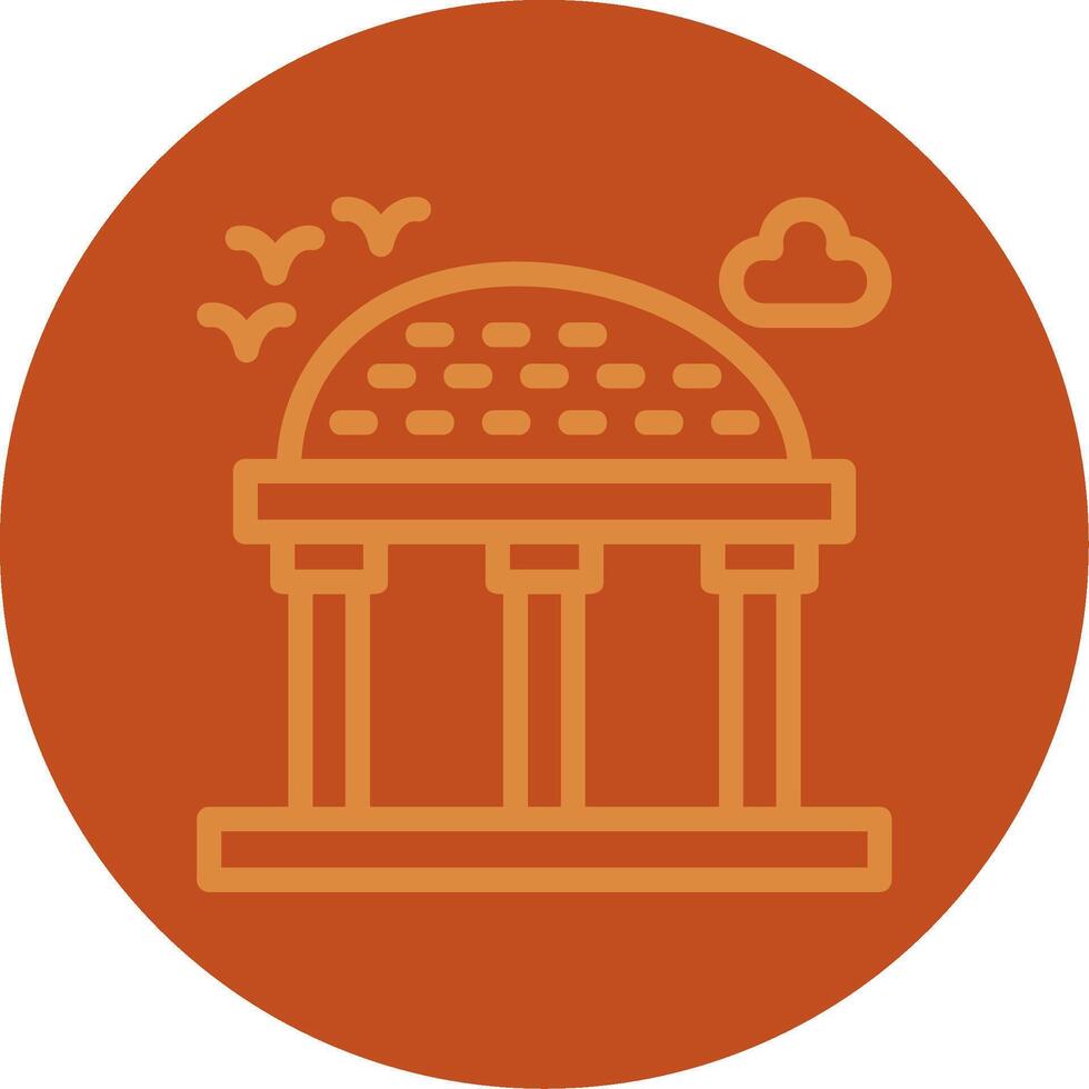 Esplanade Line Multi color Icon vector