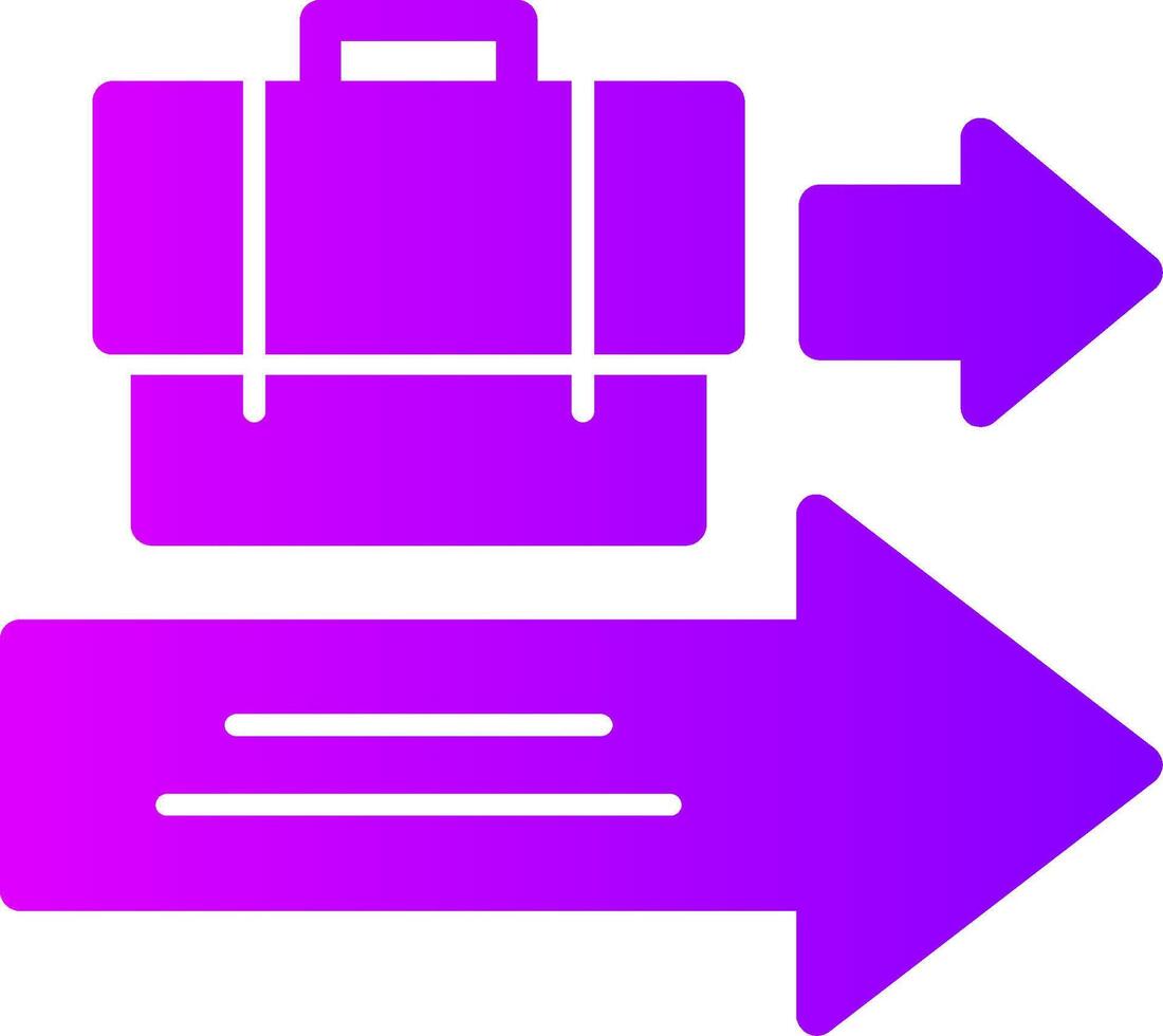 Exit Interview Solid Multi Gradient Icon vector